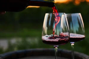 Bain spirituel avec le vin rouge, grand médium